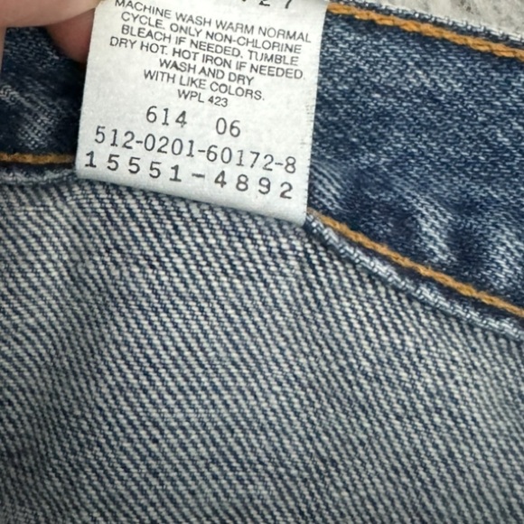 Vintage Levis 550 Tapered Leg Jeans Size 12 Deadstock 2001 Y2K NWT Medium Wash - Picture 10 of 15